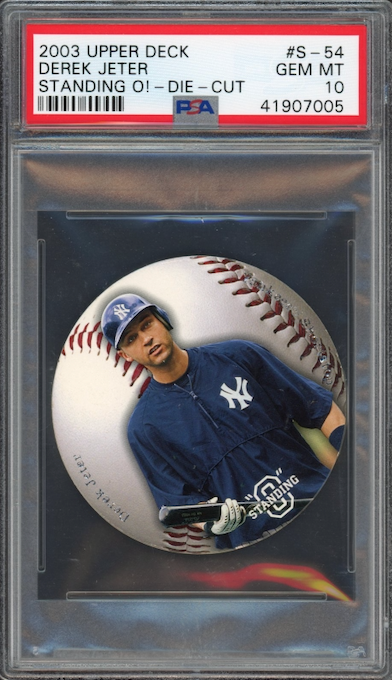2003 Upper Deck Standing Oi-Die-Cut #S-54 Derek Jeter PSA 10