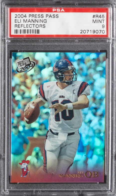 2004 Press Pass Reflectors #R45 Eli Manning PSA 9