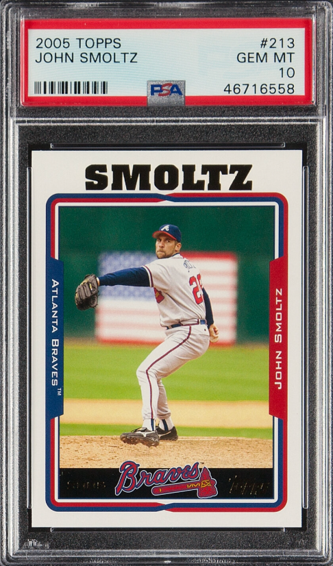 2005 Topps #213 John Smoltz PSA 10