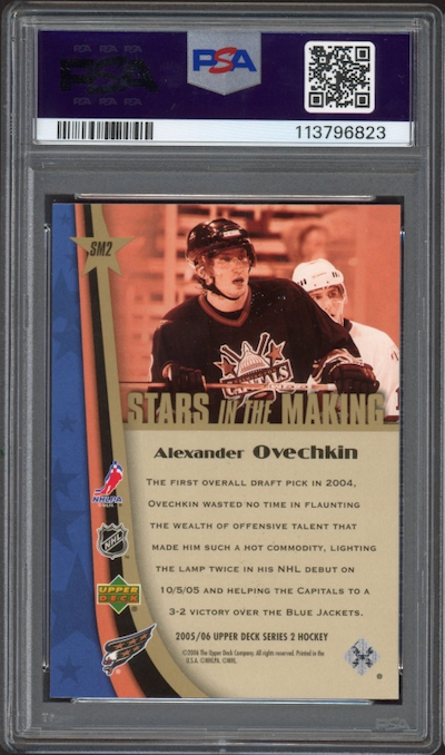 2005 Upper Deck #SM2 Alexander Ovechkin Stars in the Making PSA 10