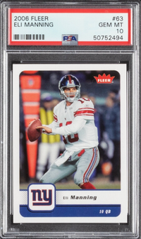 2006 Fleer #63 Eli Manning PSA 10