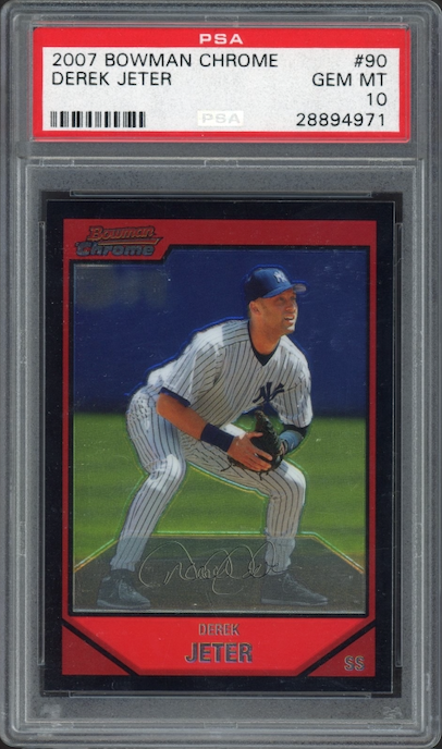2007 Bowman Chrome #90 Derek Jeter PSA 10