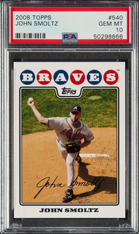 2008 Topps #540 John Smoltz PSA 10