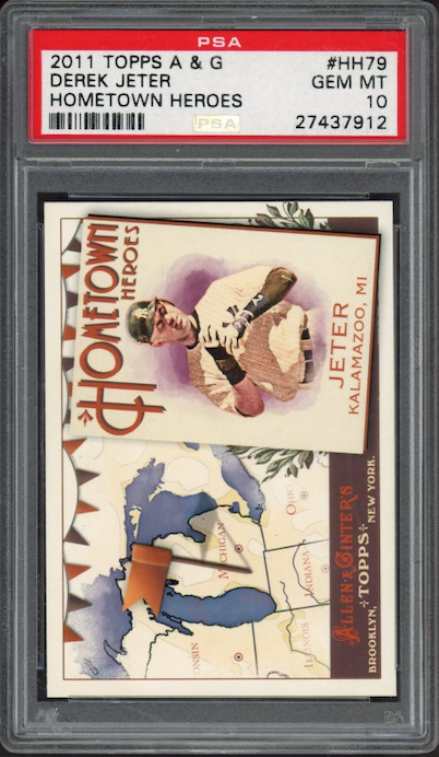 2011 Topps A & G Hometown Heroes #HH79 Derek Jeter PSA 10