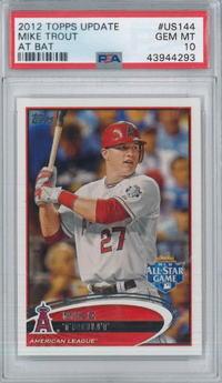 2012 Topps Update #US144 Mike Trout PSA 10