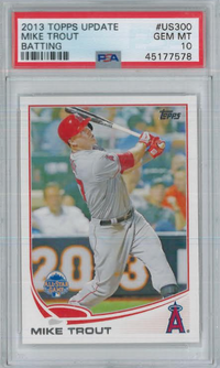 2013 Topps Update #US300 Mike Trout PSA 10