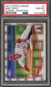 2013 Topps Chrome #1  Mike Trout PSA 10