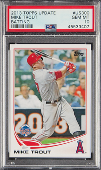 2013 Topps Update #US300 Mike Trout PSA 10