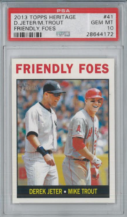2013 Topps Heritage Friendly Foes #41 PSA GEM MINT 10
