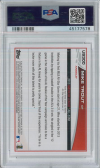 2013 Topps Update #US300 Mike Trout PSA 10