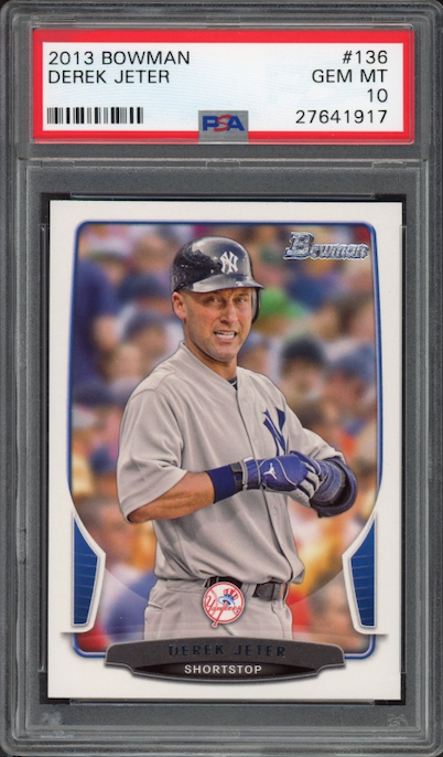 2013 Bowman #136 Derek Jeter PSA 10