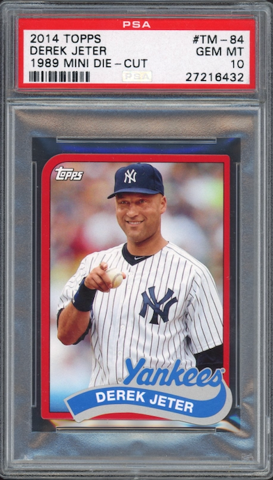 2014 Topps 1989 Mini Die-Cut #TM-84 Derek Jeter PSA 10
