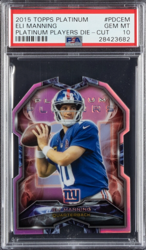 2015 Topps Platinum Players Die Cut #PDCEM Eli Manning PSA 10