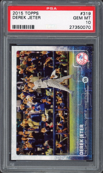 2015 Topps #319 Derek Jeter PSA 10