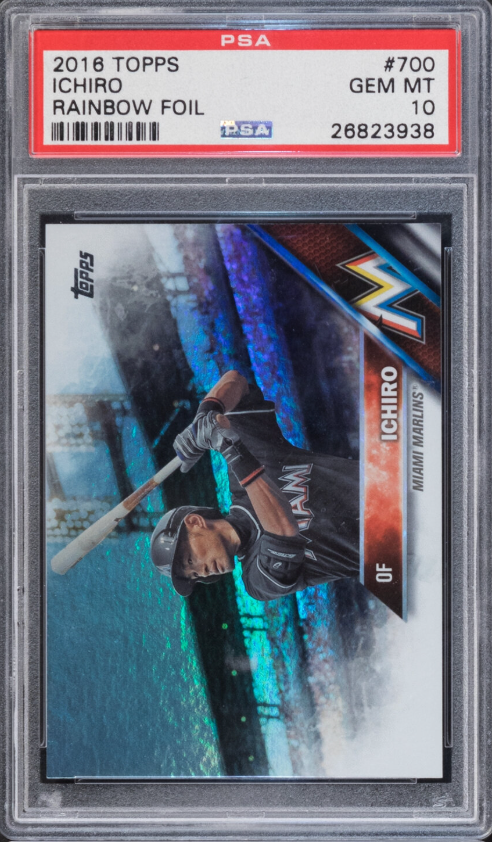 2016 Topps Rainbow Foil #700 Ichiro PSA 10