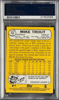 2017 Topps Heritage #450 Mike Trout PSA GEM MINT 10