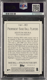 2020 Topps Turkey Red Chrome #TRC80 Keston Hiura PSA GEM MINT 10