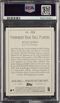 2020 Topps Turkey Red #TR89 Kyle Lewis PSA MINT 9