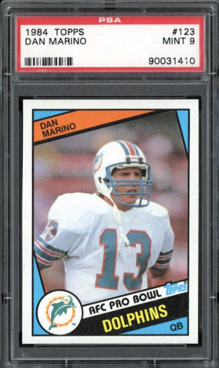 1984 Topps #123 Dan Marino PSA 9