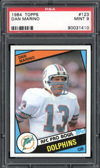 1984 Topps #123 Dan Marino PSA 9