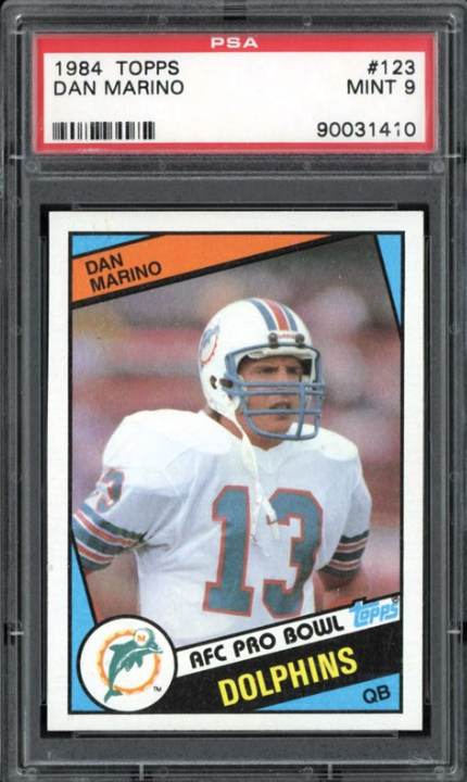 1984 Topps #123 Dan Marino ROOKIE PSA MINT 9