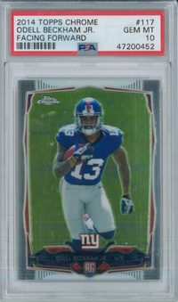 2014 Topps Chrome Facing Forward #117 Odell Beckham Jr. PSA 10