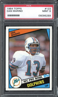 1984 Topps #123 Dan Marino PSA 9