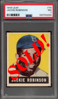 1948 Leaf #79 Jackie Robinson ROOKIE PSA NM 7