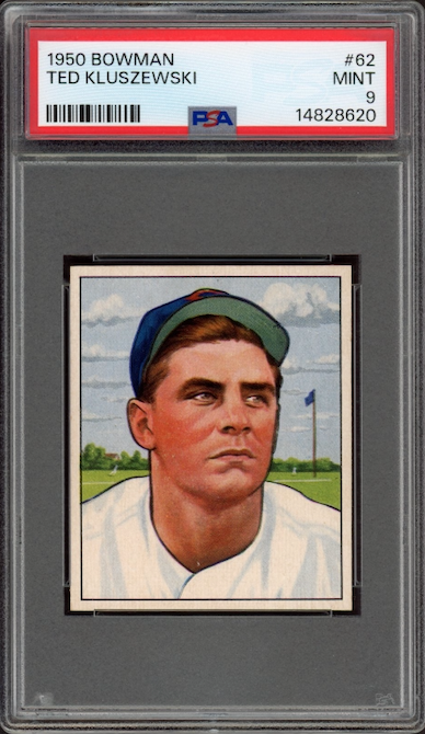 1950 Bowman #62 Ted Kluszewski PSA MINT 9