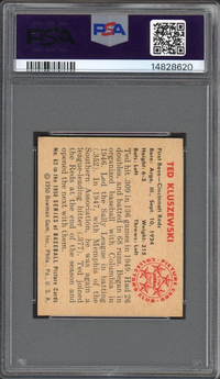 1950 Bowman #62 Ted Kluszewski PSA MINT 9