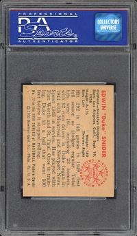 1950 Bowman #77 Duke Snider PSA NM-MT 8