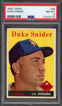 1958 Topps #88 Duke Snider PSA NM-MT 8