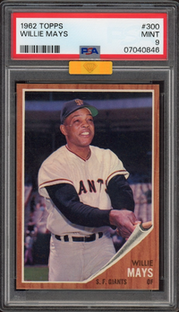 1962 Topps #300 Willie Mays PSA MINT 9