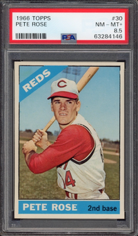 1966 Topps #30 Pete Rose PSA NM-MT+ 8.5