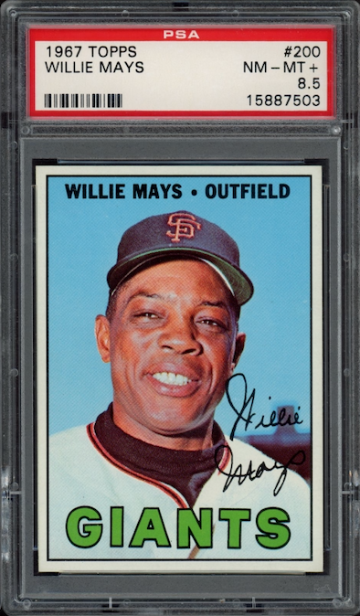1967 Topps #200 Willie Mays PSA NM-MT+ 8.5
