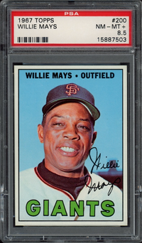 1967 Topps #200 Willie Mays PSA NM-MT+ 8.5