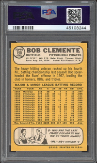 1968 Topps #150 Bob (Roberto) Clemente PSA MINT 9