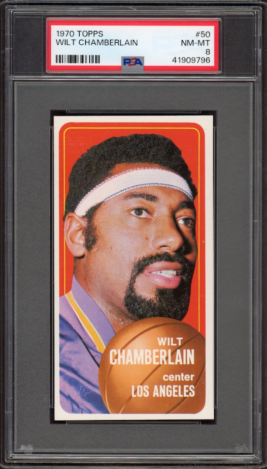 1970 Topps #50 Wilt Chamberlain PSA NM-MT 8