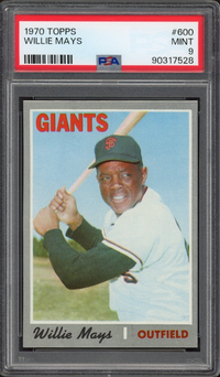 1970 Topps #600 Willie Mays PSA MINT 9