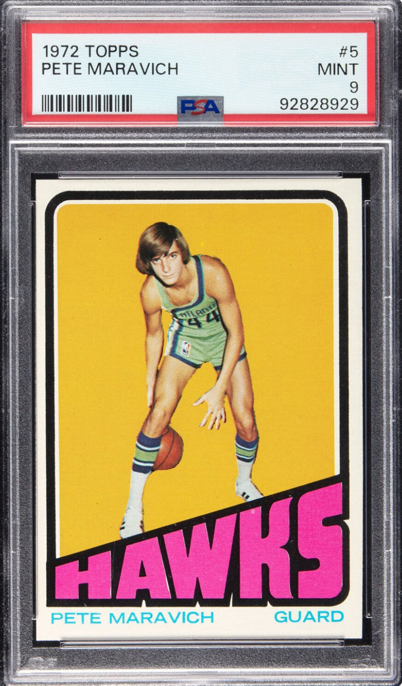 1972 Topps #5 Pete Maravich PSA MINT 9