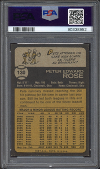 1973 Topps #130 Pete Rose PSA MINT 9