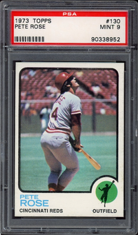 1973 Topps #130 Pete Rose PSA MINT 9
