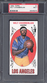 1969 Topps #1 Wilt Chamberlain PSA NM 7