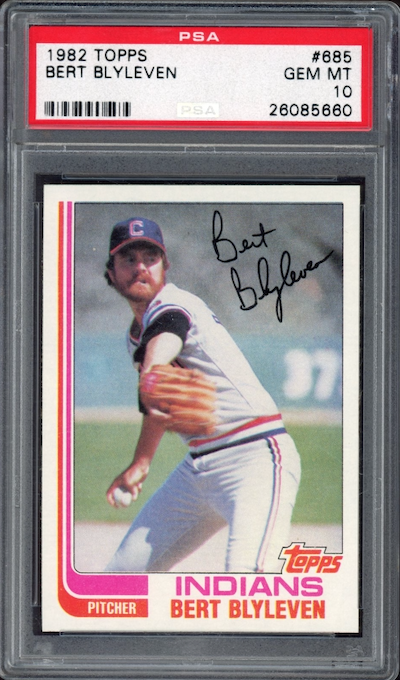 1982 Topps #685 Bert Blyleven PSA 10