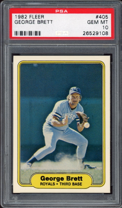 1982 Fleer #405 George Brett PSA 10