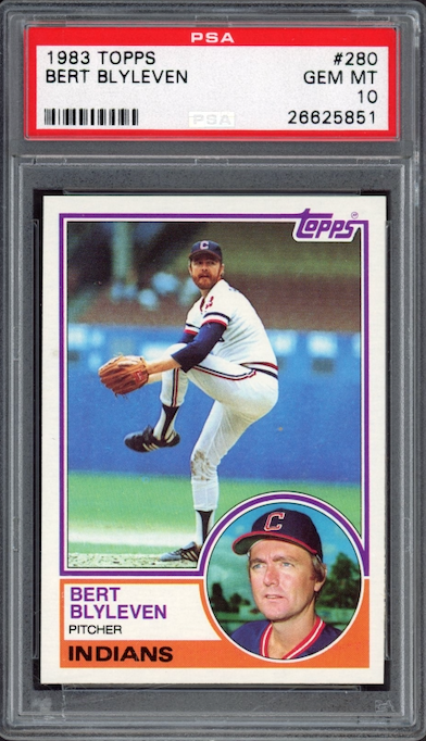 1983 Topps #280 Bert Blyleven PSA 10