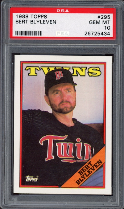 1988 Topps #295 Bert Blyleven PSA 10