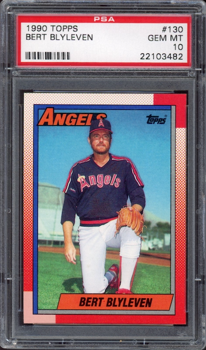 1990 Topps #130 Bert Blyleven PSA 10