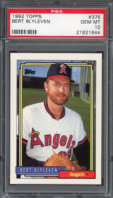 1992 Topps #375 Bert Blyleven PSA 10