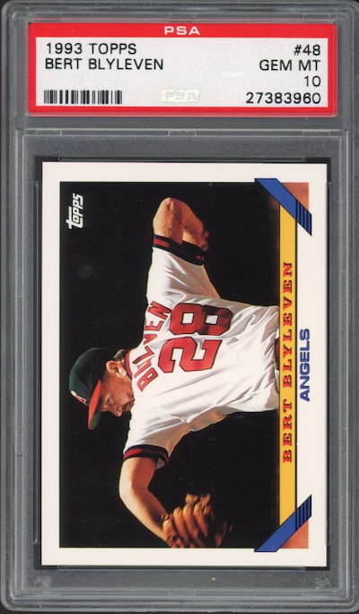 1993 Topps #48 Bert Blyleven PSA 10